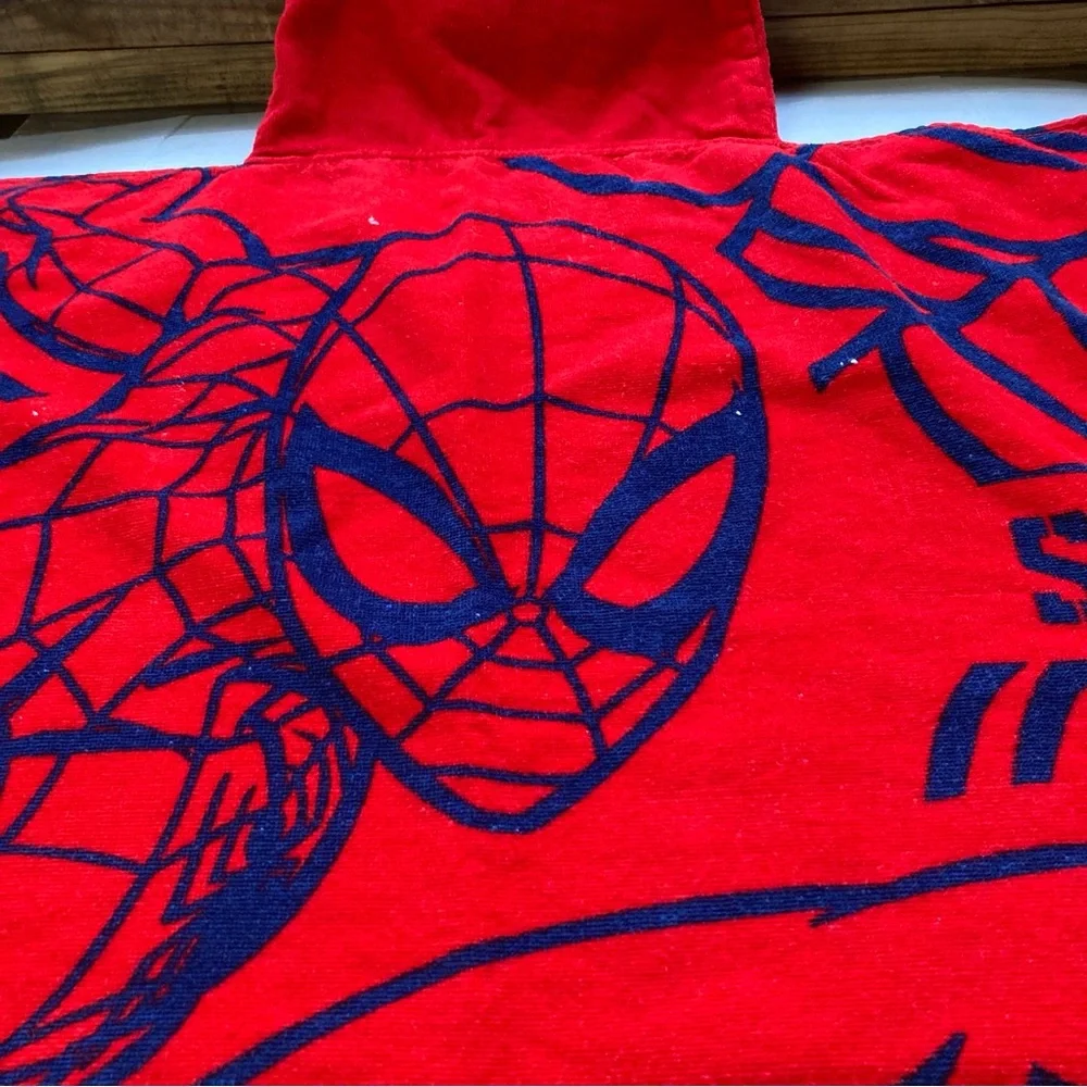 SPIDERMAN Hooded Bath Towel Beach Towel Kids Boys Girls UNISEX Size 3+